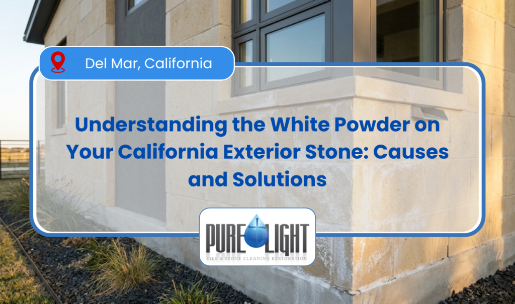 what is this white powder on my exterior stone